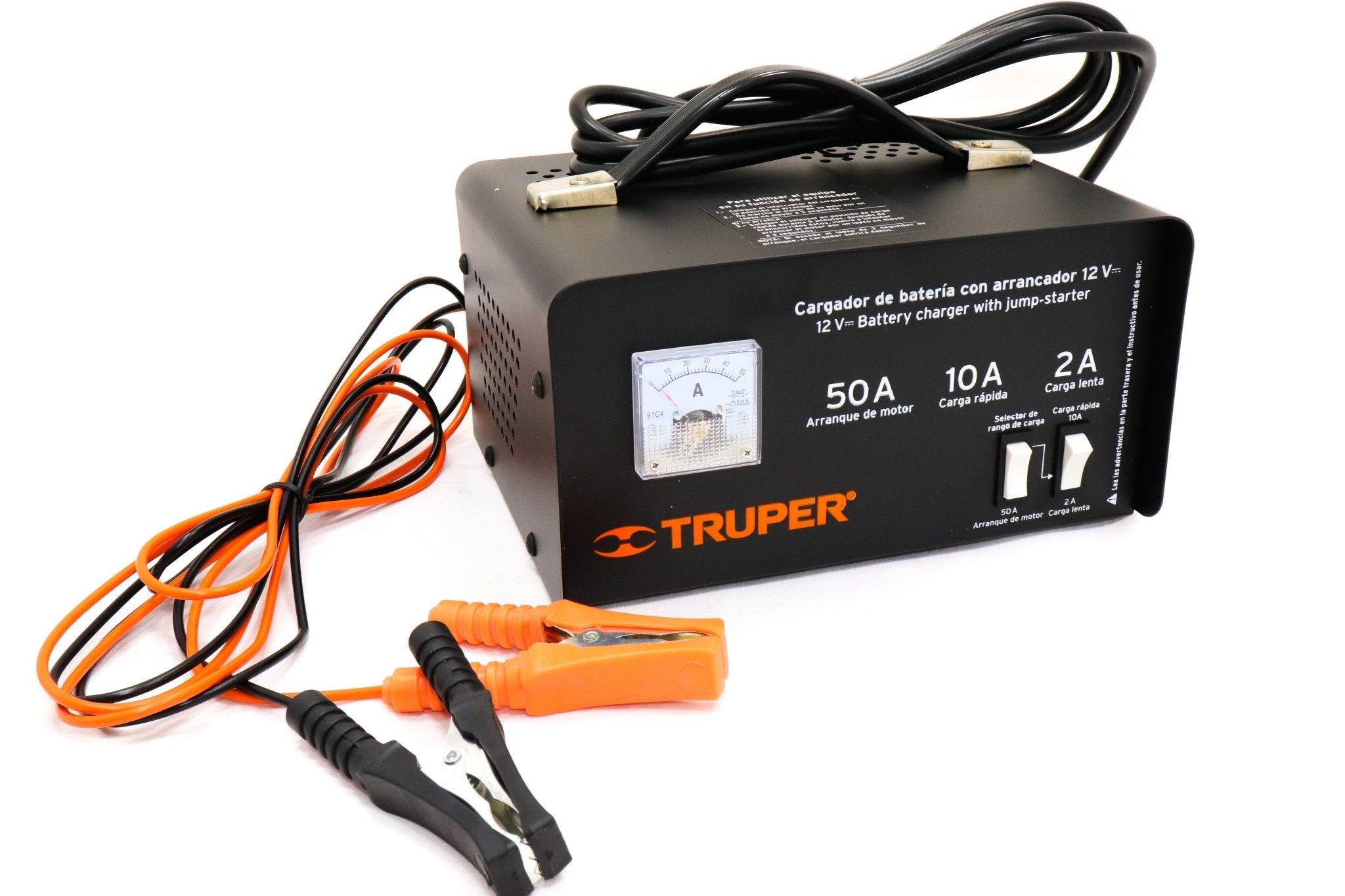 Cargador De Baterías 12v 50a Y Arrancador Truper - FERRETERÍA WITZI