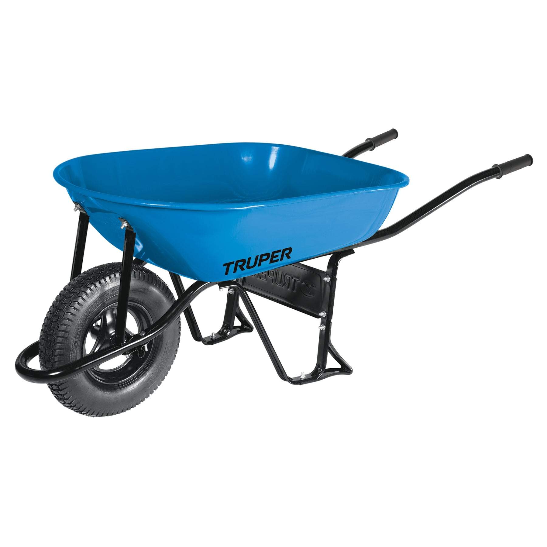 Carretilla 5.5 ft3, Llanta Neumática Reforzada, Truper - FERRETERÍA WITZI