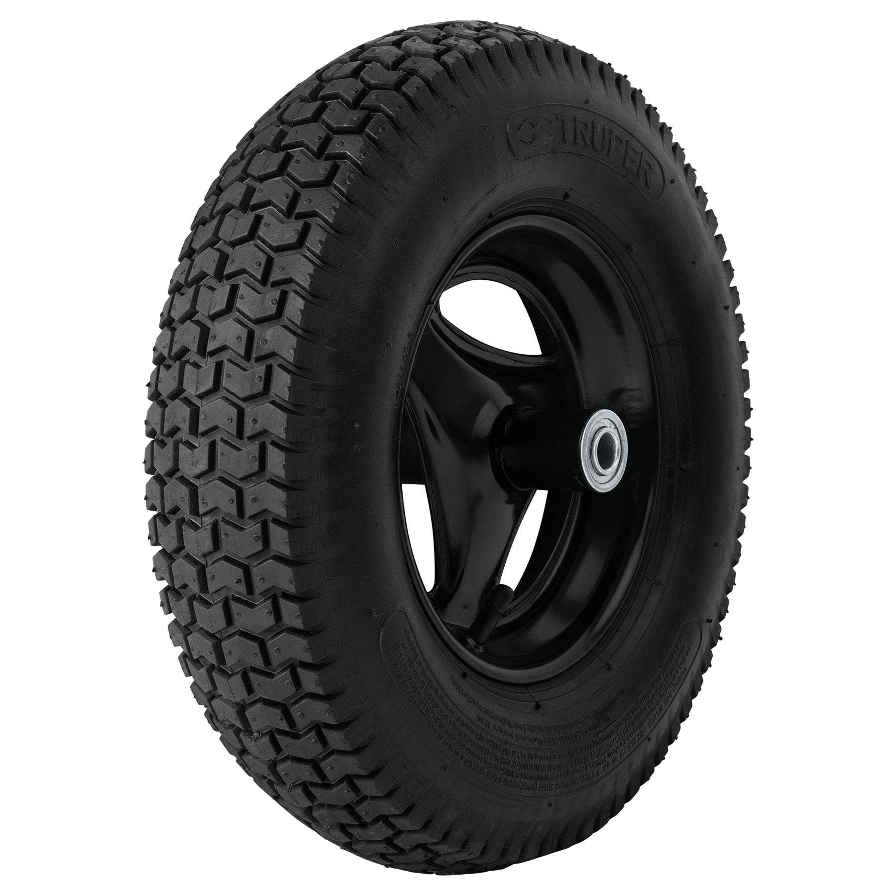 Carretilla 5.5 ft3, Llanta Neumática Reforzada, Truper - FERRETERÍA WITZI
