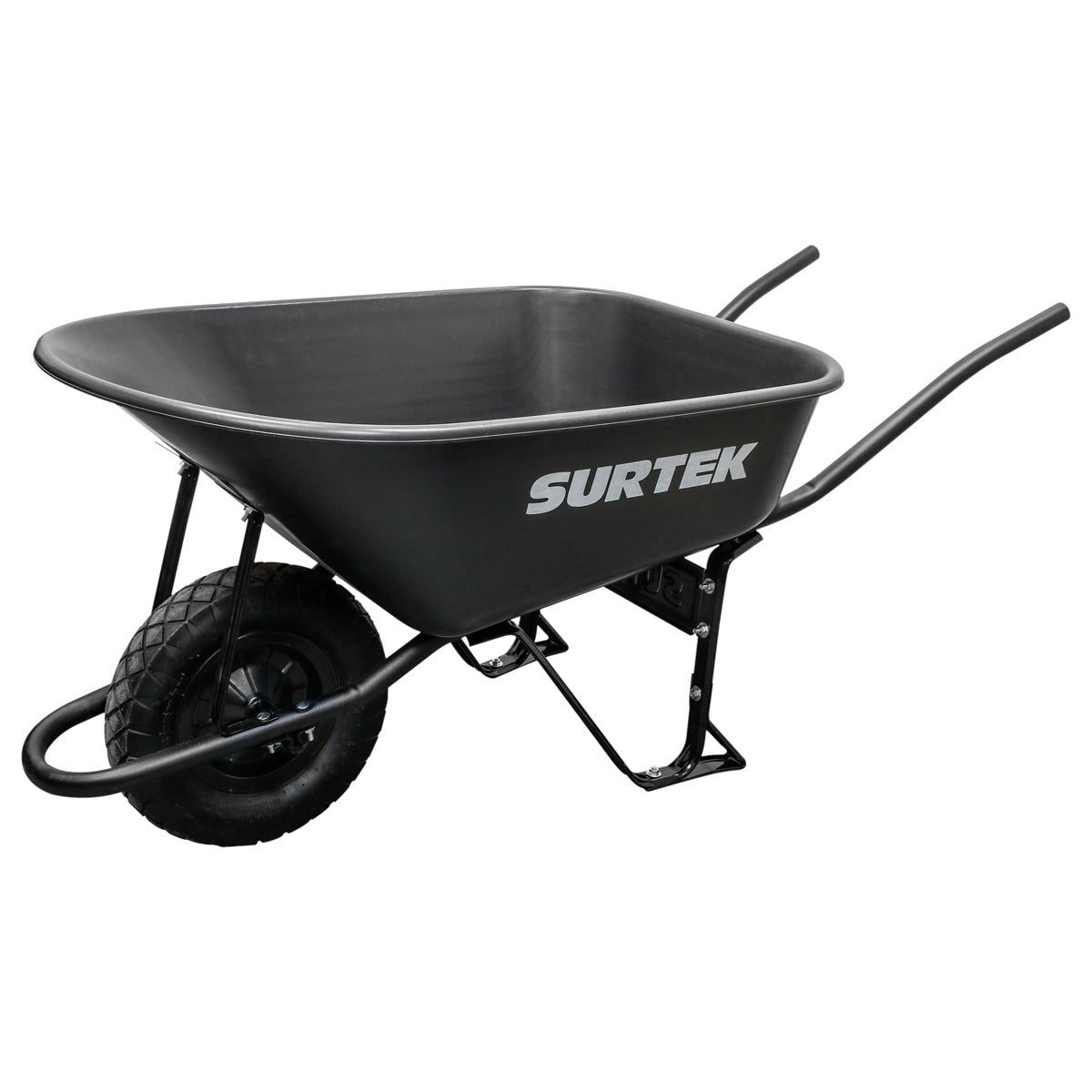 Carretilla plástica de 6ft llanta 4 capas Surtek. - FERRETERÍA WITZI