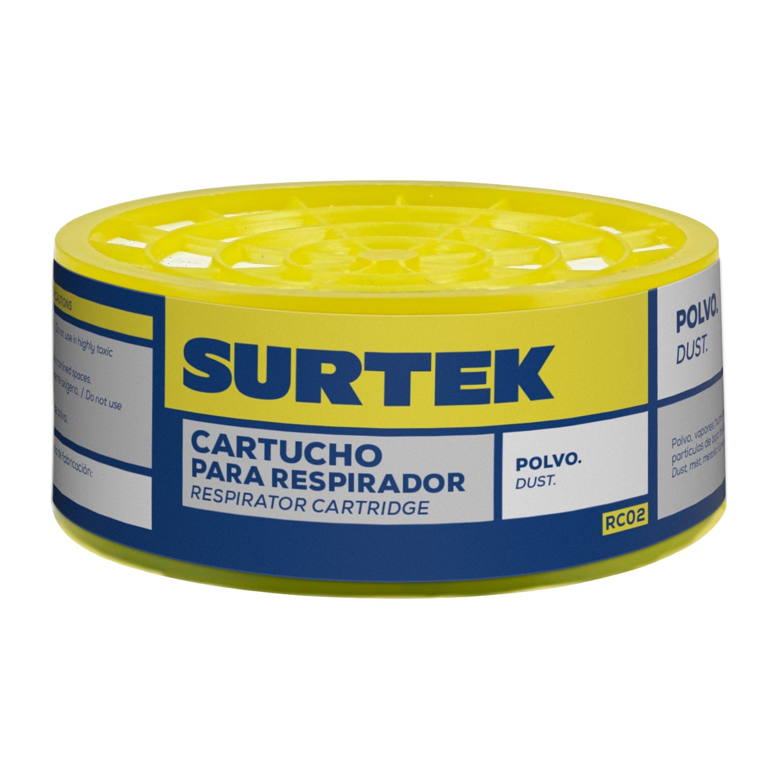 Cartucho para respirador con protección para polvo Surtek - FERRETERÍA WITZI