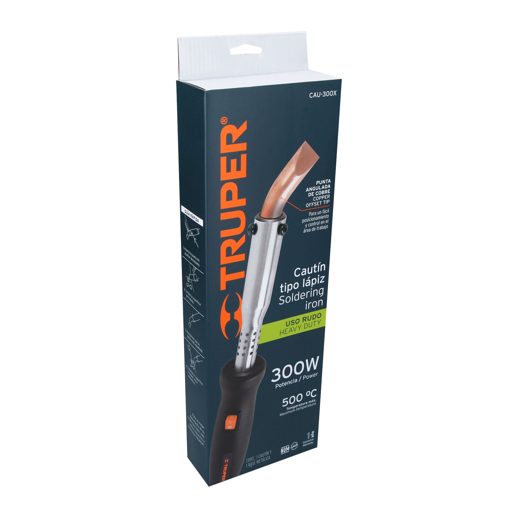 Cautín, tipo lápiz de 300 W, industrial Truper - FERRETERÍA WITZI