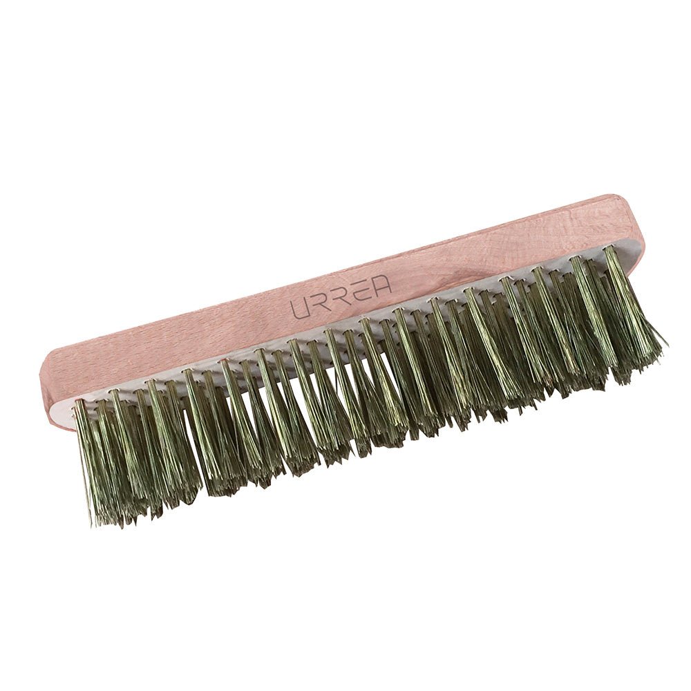 Cepillo de cerdas de bronce-aluminio antichispa con 6x16 filas de pinceles Urrea. - FERRETERÍA WITZI
