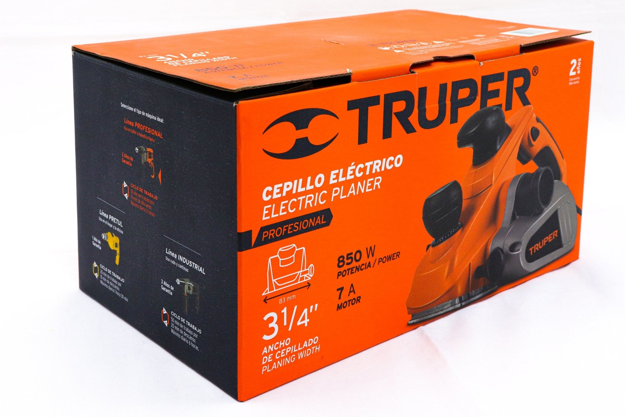 Cepillo Eléctrico Para Madera 3 1/4, 850w Profesional Truper - FERRETERÍA WITZI