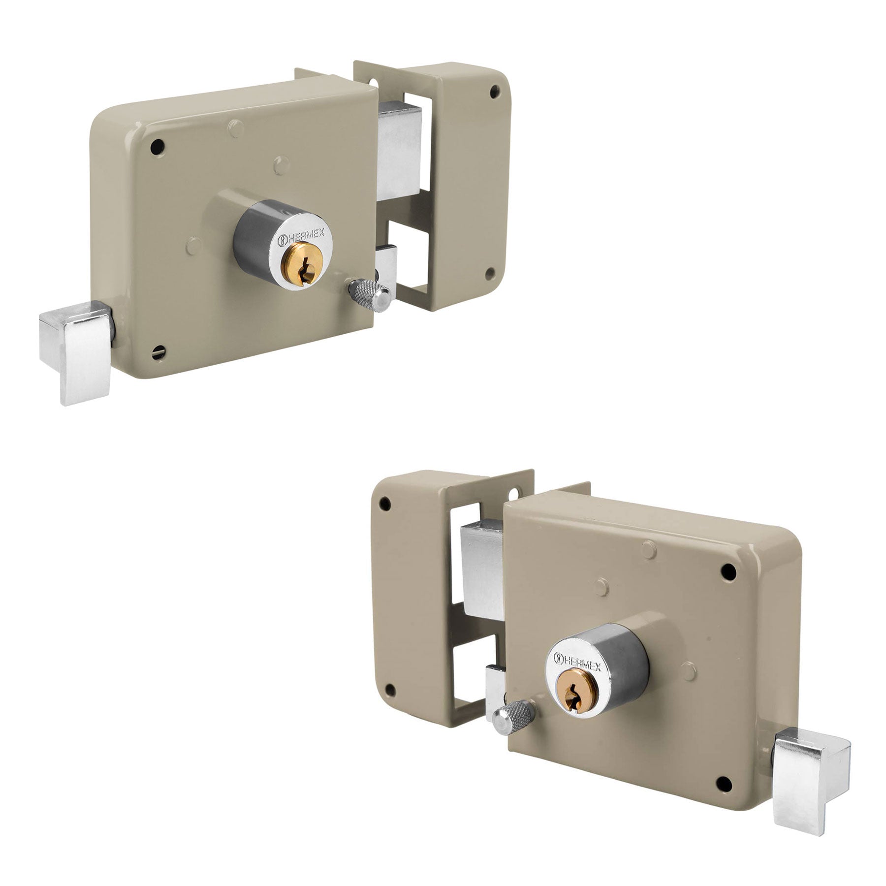 CERRADURA DE SOBREPONER DERECHA HERMEX - FERRETERÍA WITZI