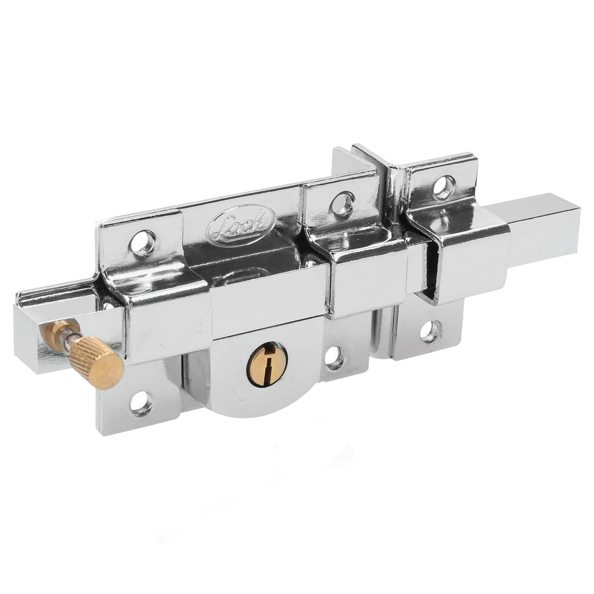 Cerradura derecha barra fija estándar cromo brillante Lock. - FERRETERÍA WITZI