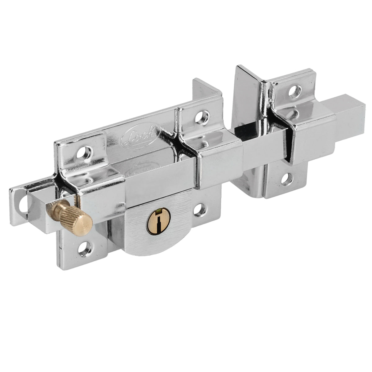 Cerradura derecha barra fija estándar cromo brillante Lock. - FERRETERÍA WITZI