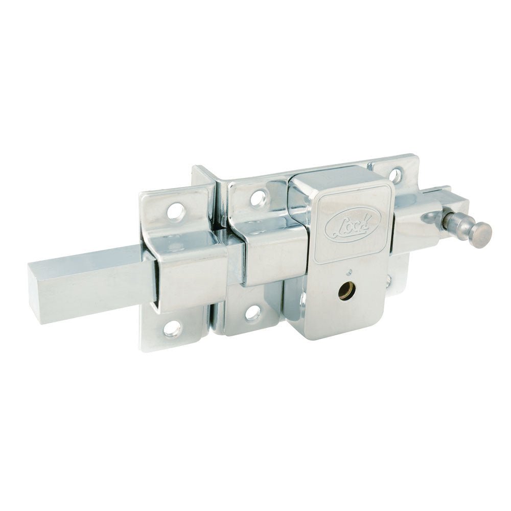 Cerradura derecha barra fija llave tetra cromo brillant Lock. - FERRETERÍA WITZI