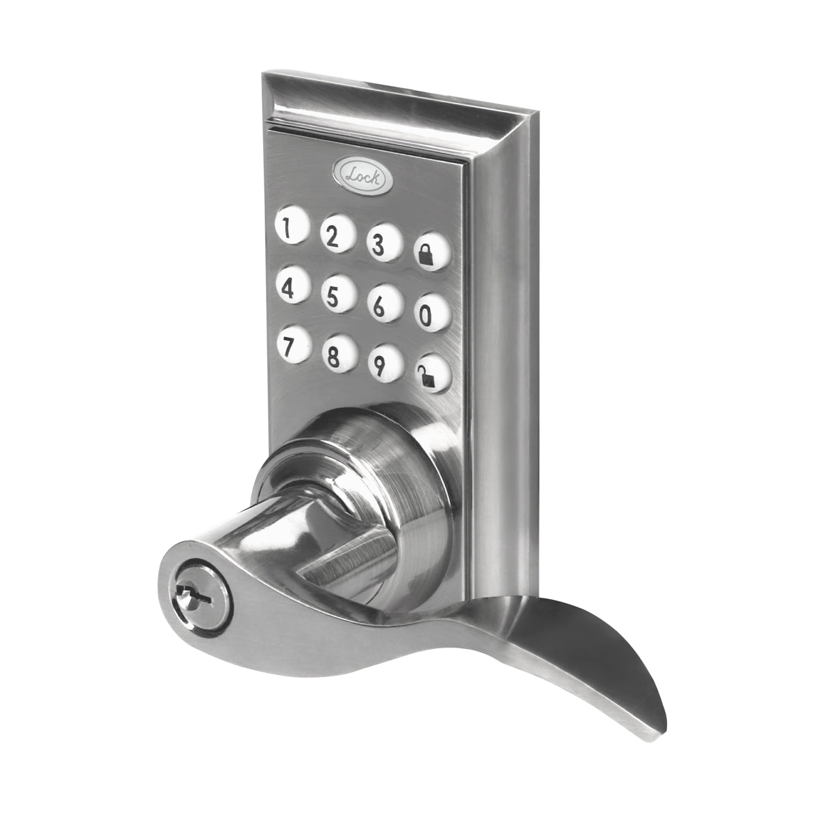 Cerradura digital tipo botón con manija Lock - FERRETERÍA WITZI