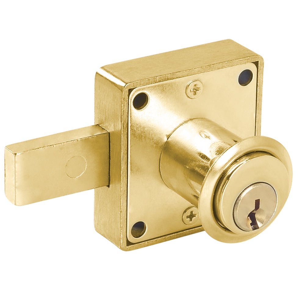 Cerradura mueble cuadrad cilindro corto cromo brillante Lock. - FERRETERÍA WITZI