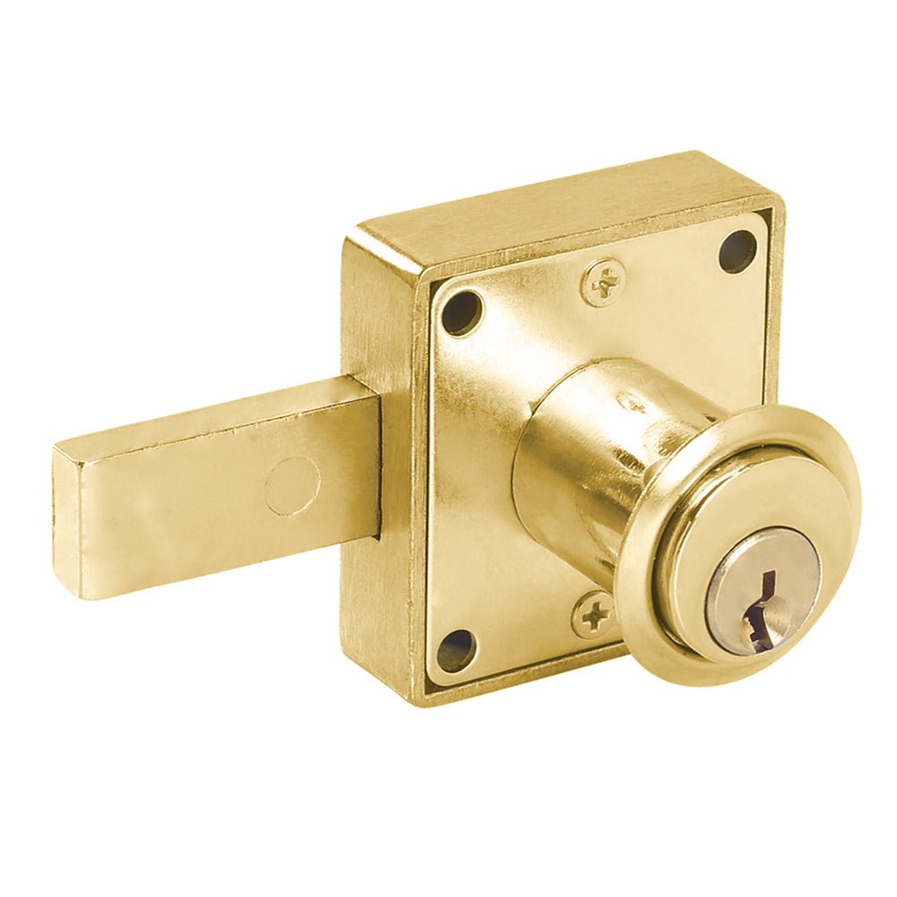 Cerradura mueble cuadrad cilindro largo cromo brillante Lock. - FERRETERÍA WITZI