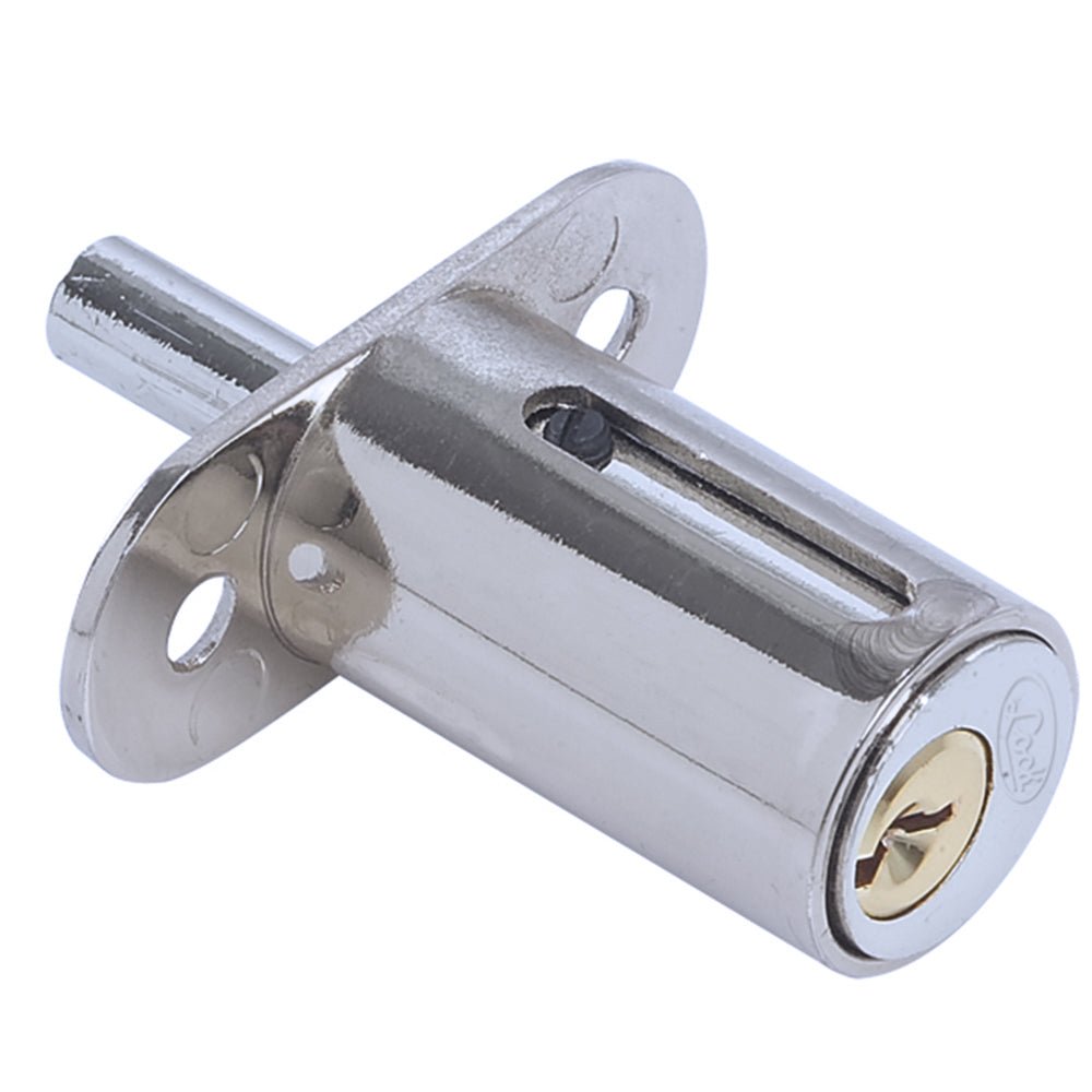 Cerradura para puertas corredizas cromo brillante Lock. - FERRETERÍA WITZI