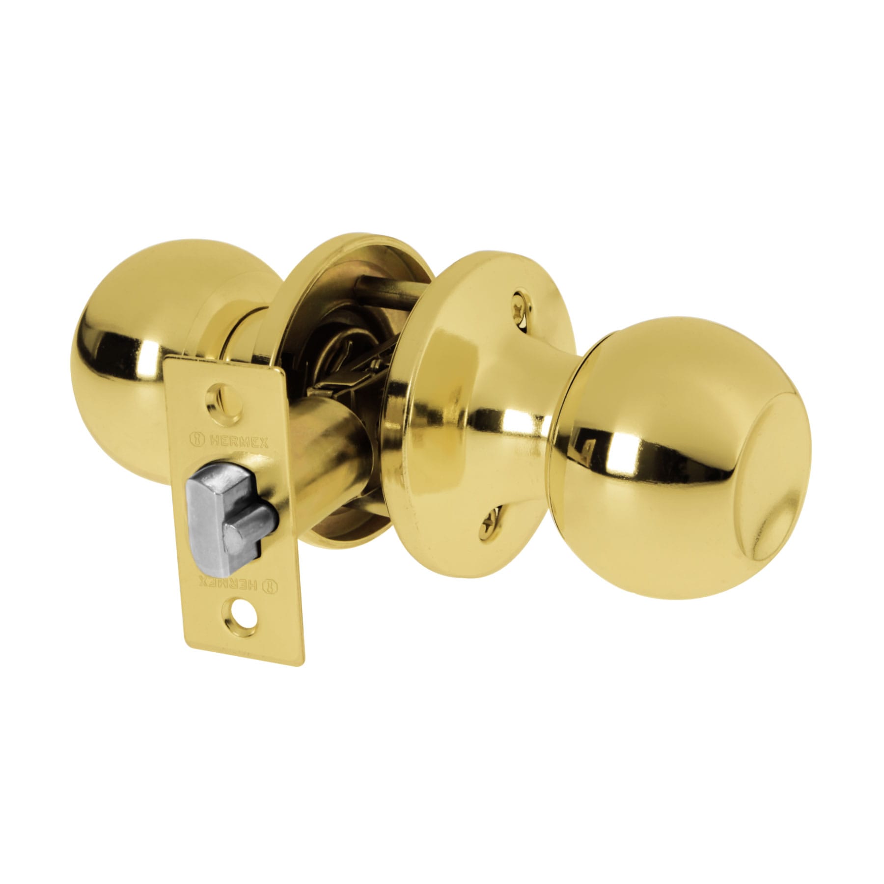 Cerradura pomo, LB, entrada, tubular, Hermex Basic - FERRETERÍA WITZI