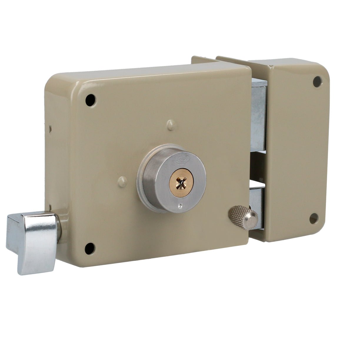 Cerradura sobreponer clásica función derecha , llave tetra, en caja Lock - FERRETERÍA WITZI