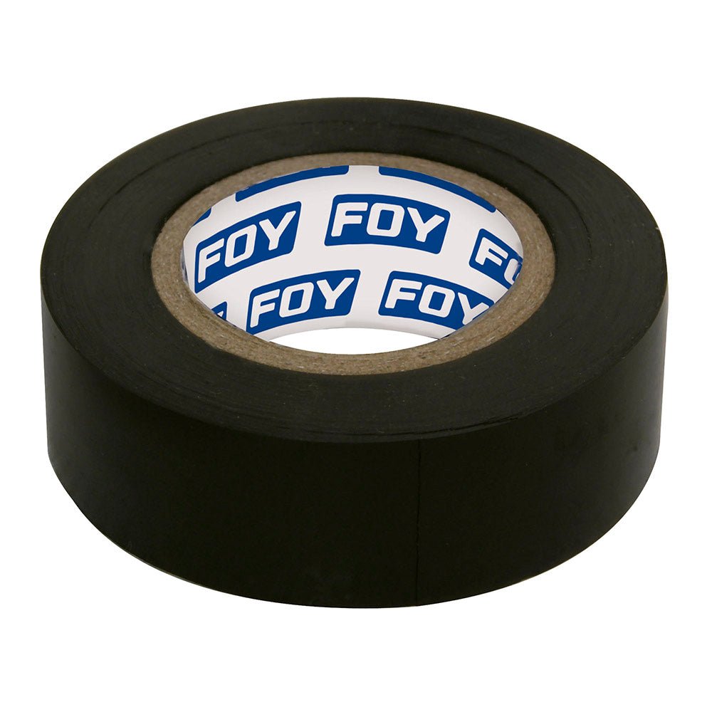 Cinta para aislar negra 9m Foy. - FERRETERÍA WITZI