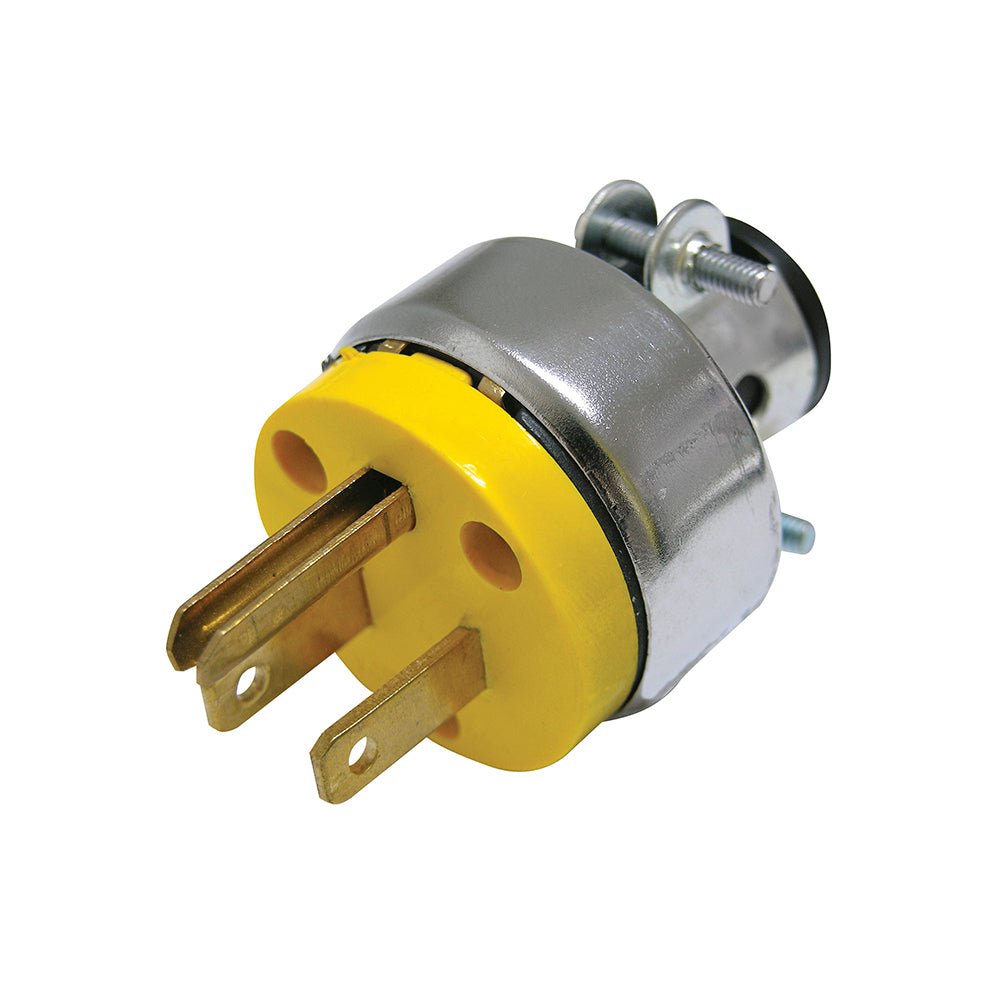 Clavija blindada con abrazadera aterrizada 15A 127V Surtek - FERRETERÍA WITZI