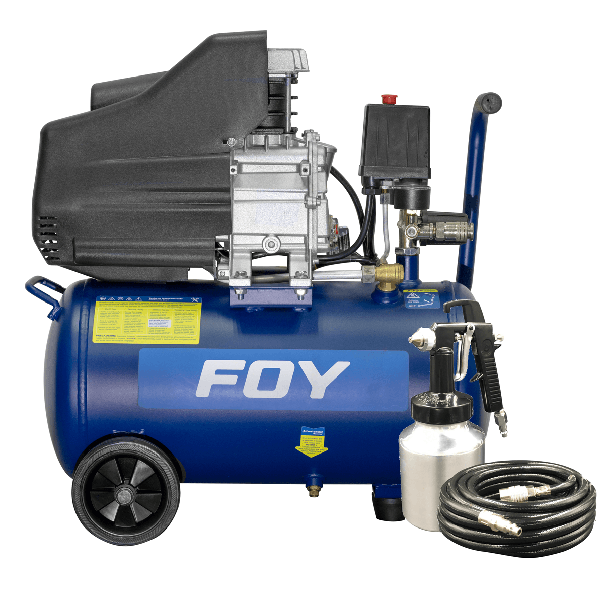 Compresor de aire de 25 litros 1,5 HP Foy - FERRETERÍA WITZI