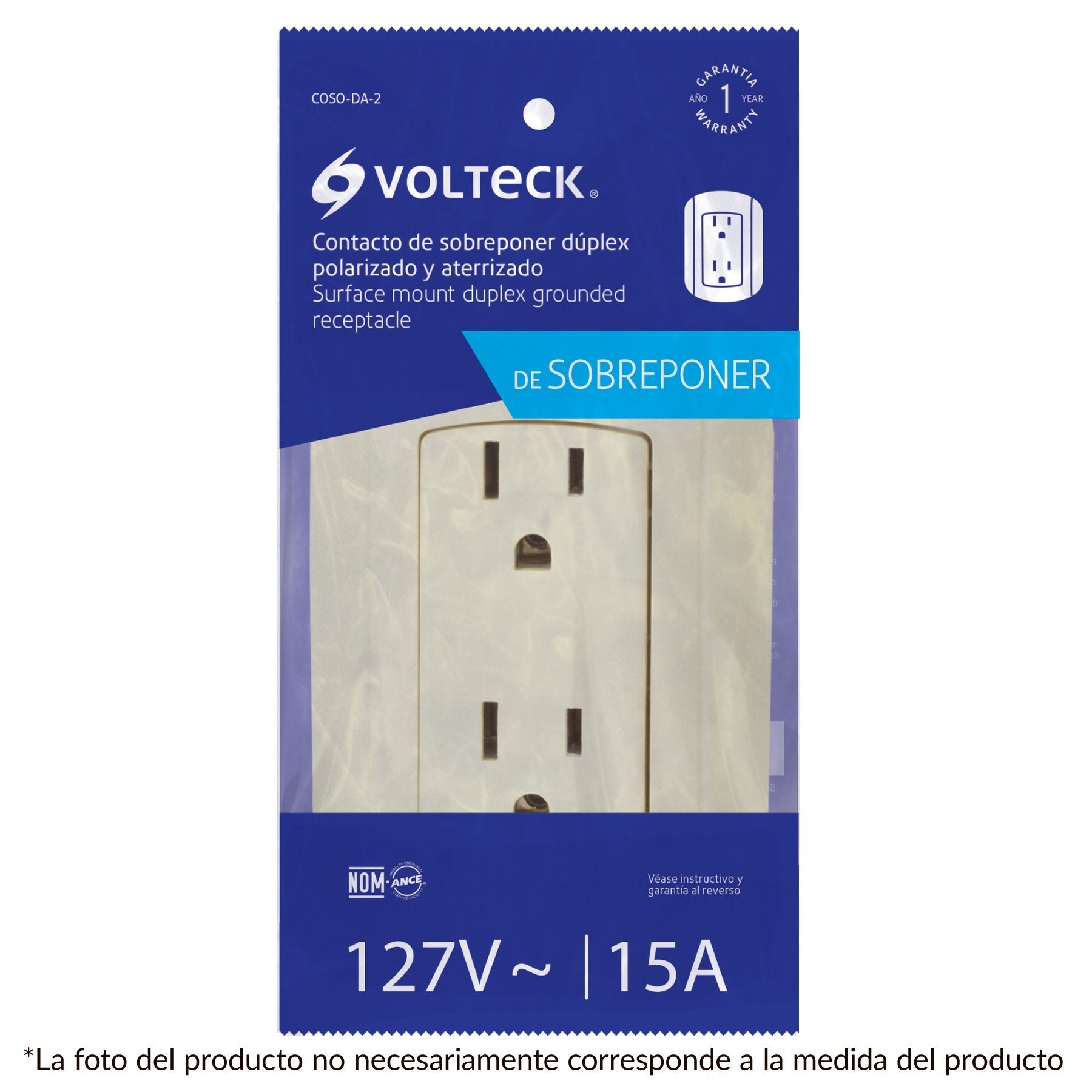 Contacto De Sobreponer Triple, Sin Tierra, Voltack - FERRETERÍA WITZI