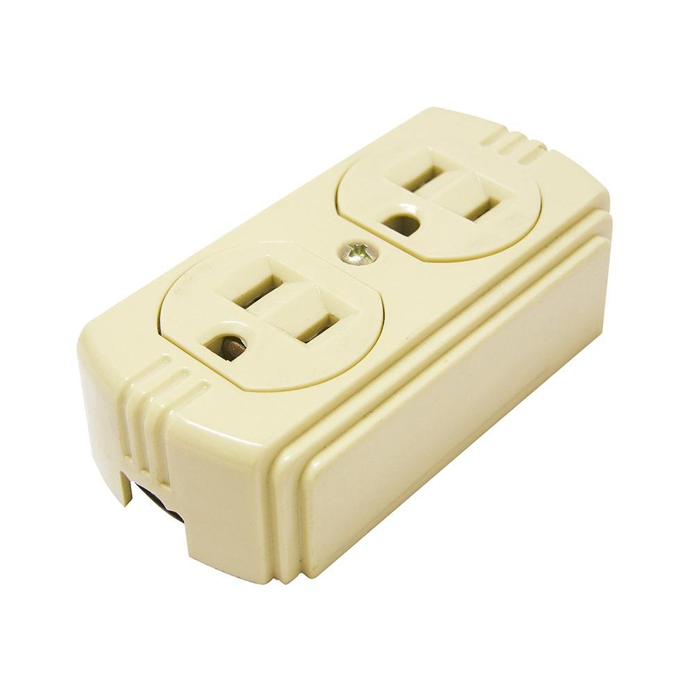 Contacto Dúplex De Superficie Aterrizado 15A 127V, Surtek - FERRETERÍA WITZI