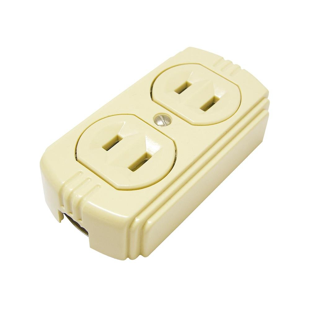 Contacto Dúplex De Superficie Polarizado 15A 127V, Surtek - FERRETERÍA WITZI