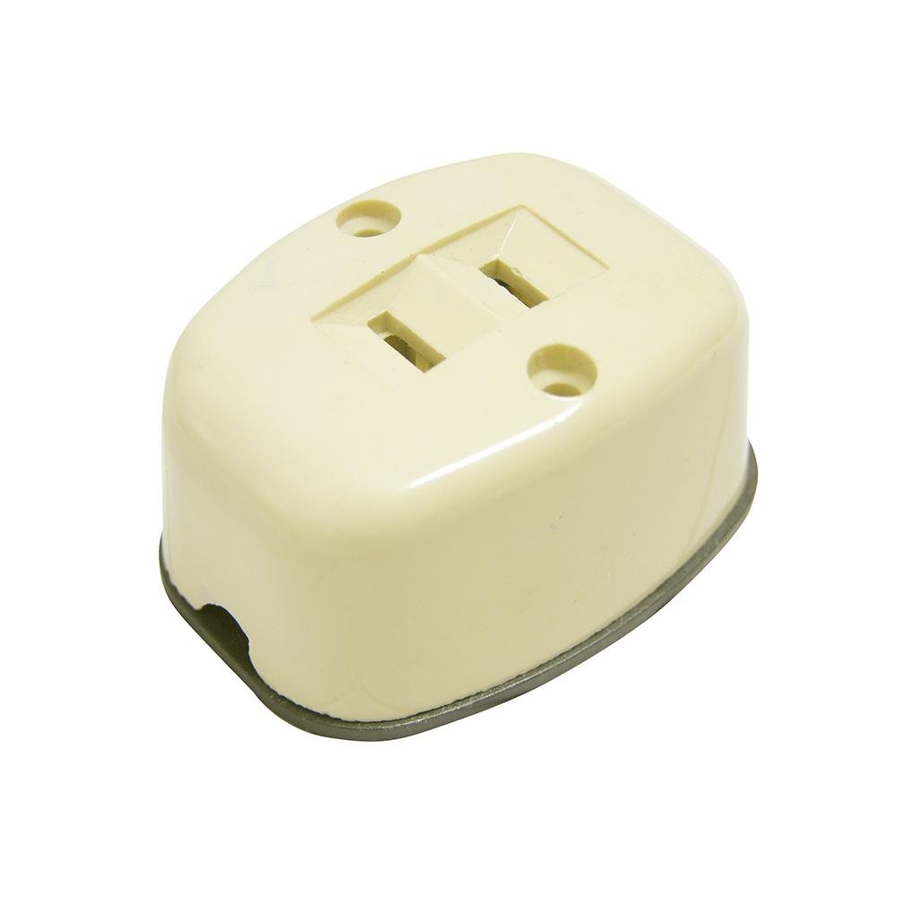 Contacto Ovalado Sencillo Visible 6A 127V, Surtek - FERRETERÍA WITZI