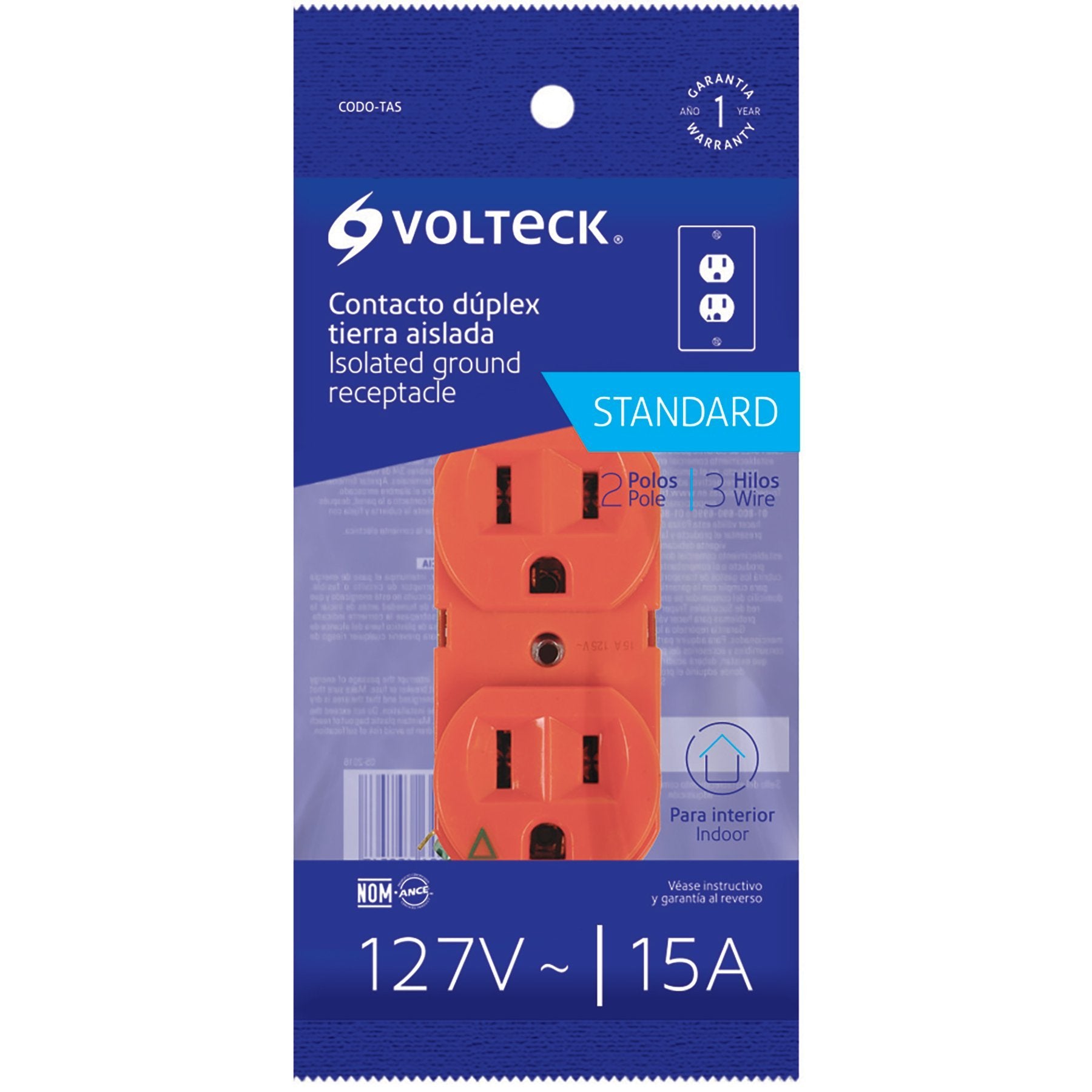 Contacto Tierra Aislada, Estándar, Volteck - FERRETERÍA WITZI
