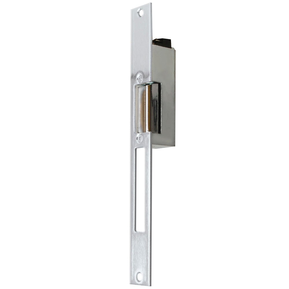 Contra eléctrica, cromo satinado, en caja Lock - FERRETERÍA WITZI