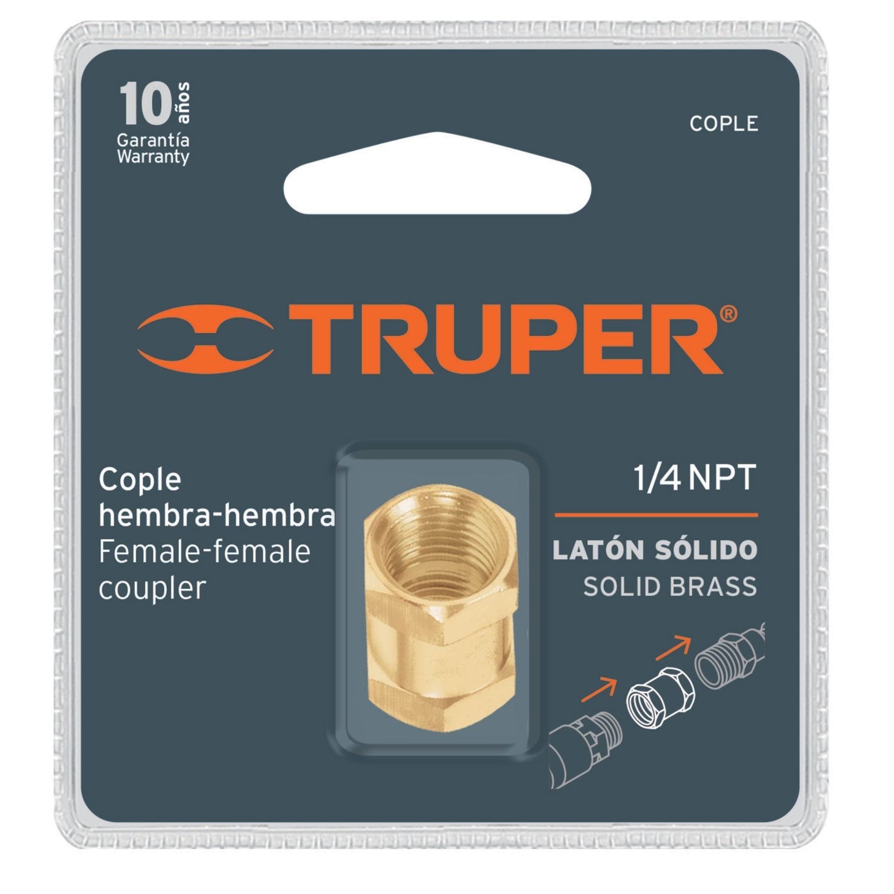 Cople De Latón, Tipo FF, Truper - FERRETERÍA WITZI