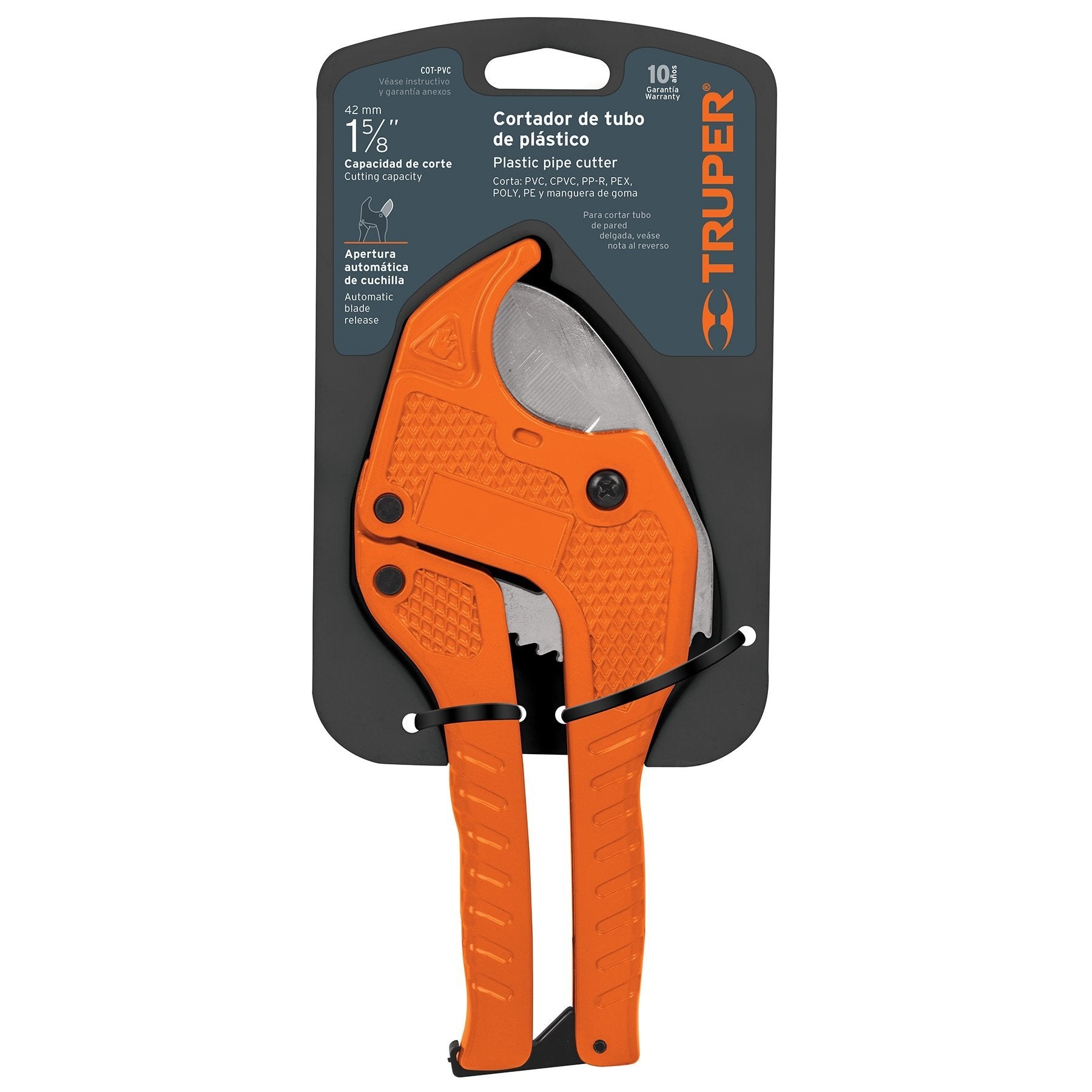 Cortador De Tubo De PVC, Hasta 1-5/8", Truper - FERRETERÍA WITZI