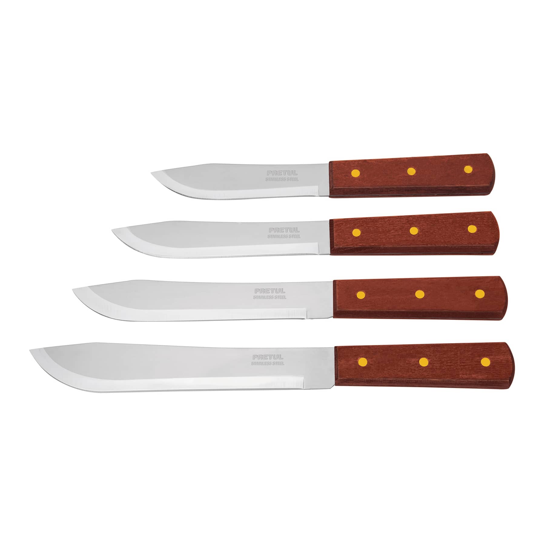 Cuchillos Cebolleros, Mango De Madera, Pretul - FERRETERÍA WITZI