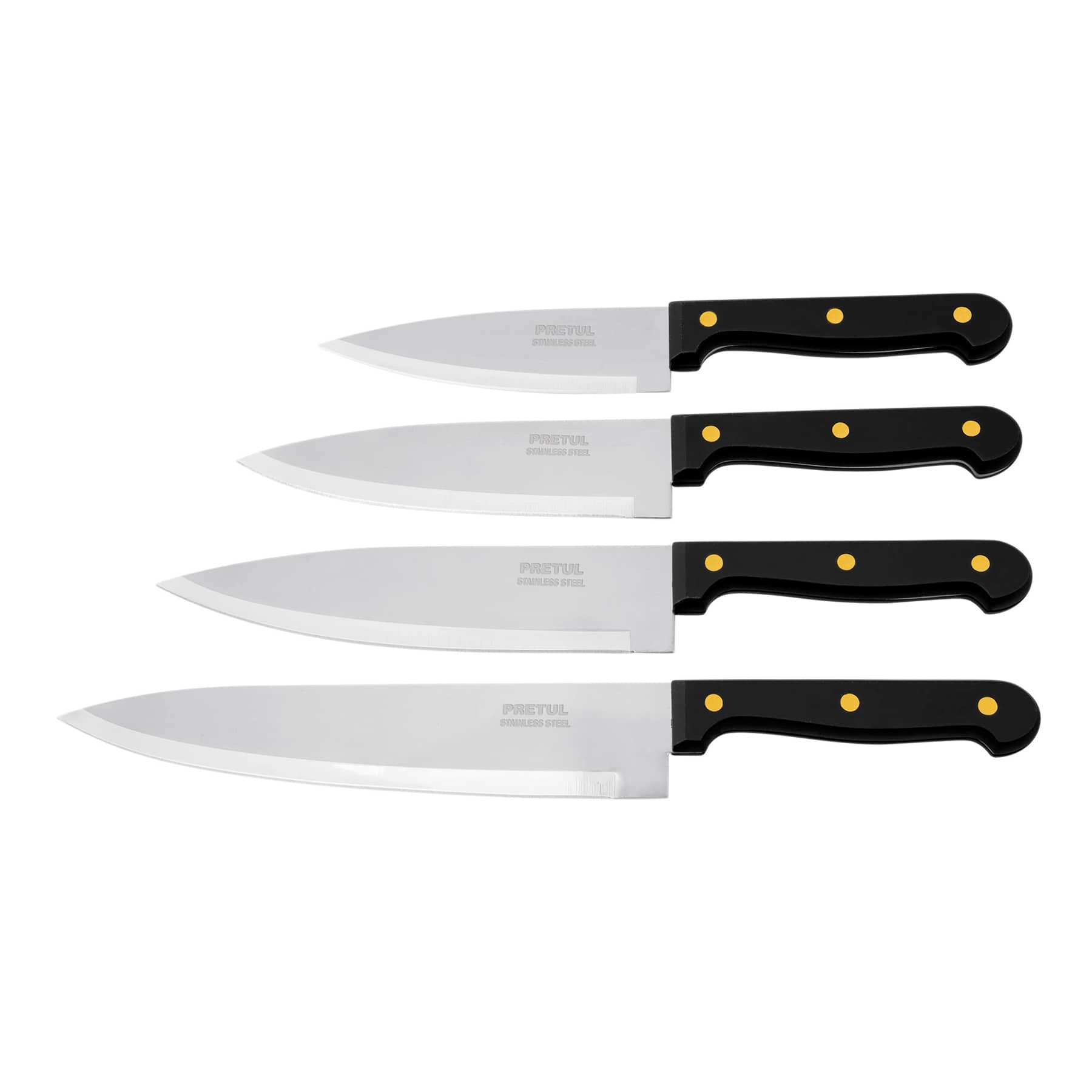 Cuchillos De Chef, Mango De Polipropileno, Pretul - FERRETERÍA WITZI