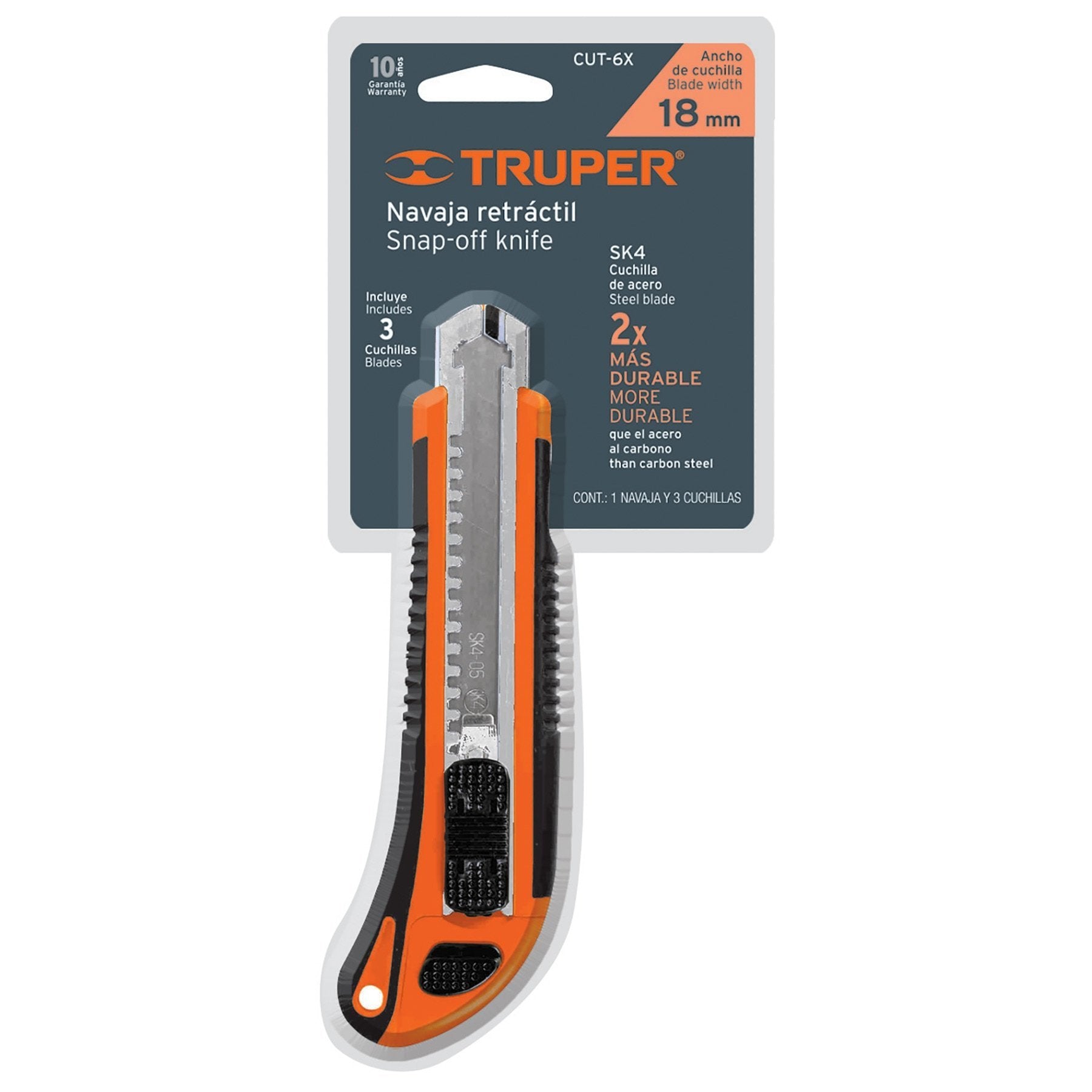 Cutter 6" Con Grip, Truper - FERRETERÍA WITZI