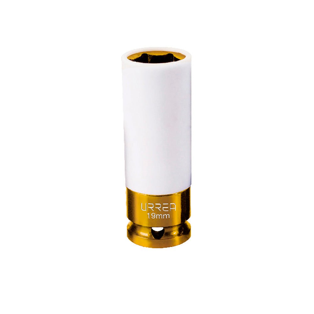 Dado de impacto métrico cuadro de 1/2" con protección Nylamid, 17 mm Urrea. - FERRETERÍA WITZI