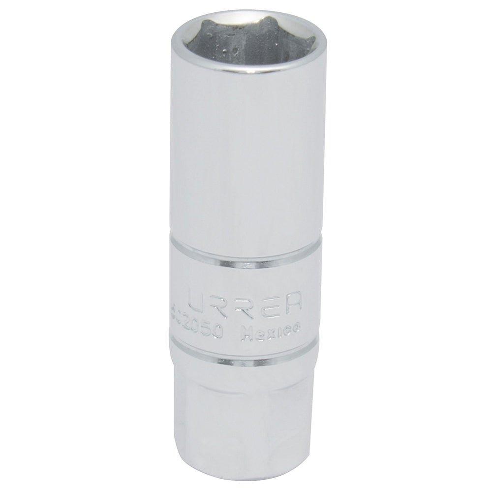 Dado en pulgadas cuadro de 3/8" para bujía con neopreno, 5/8" Urrea - FERRETERÍA WITZI
