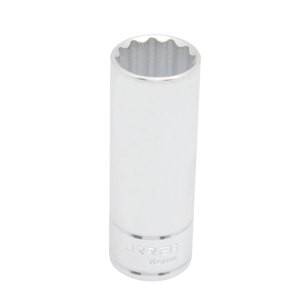 Dado largo métrico cuadro de 1/2", 12 puntas, 22 mm Urrea - FERRETERÍA WITZI