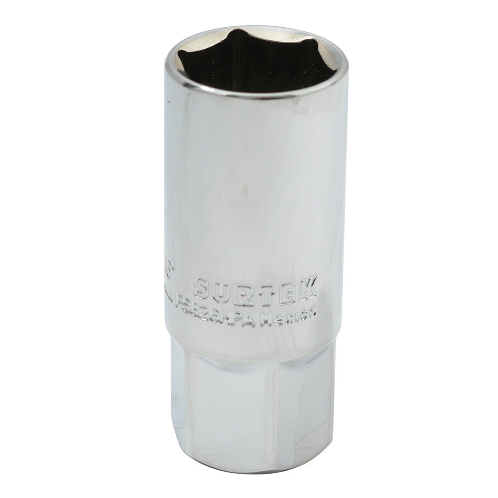 Dado para bujía con neopreno en pulgadas, cuadro 1/2", 6 puntas, 5/8" Surtek - FERRETERÍA WITZI