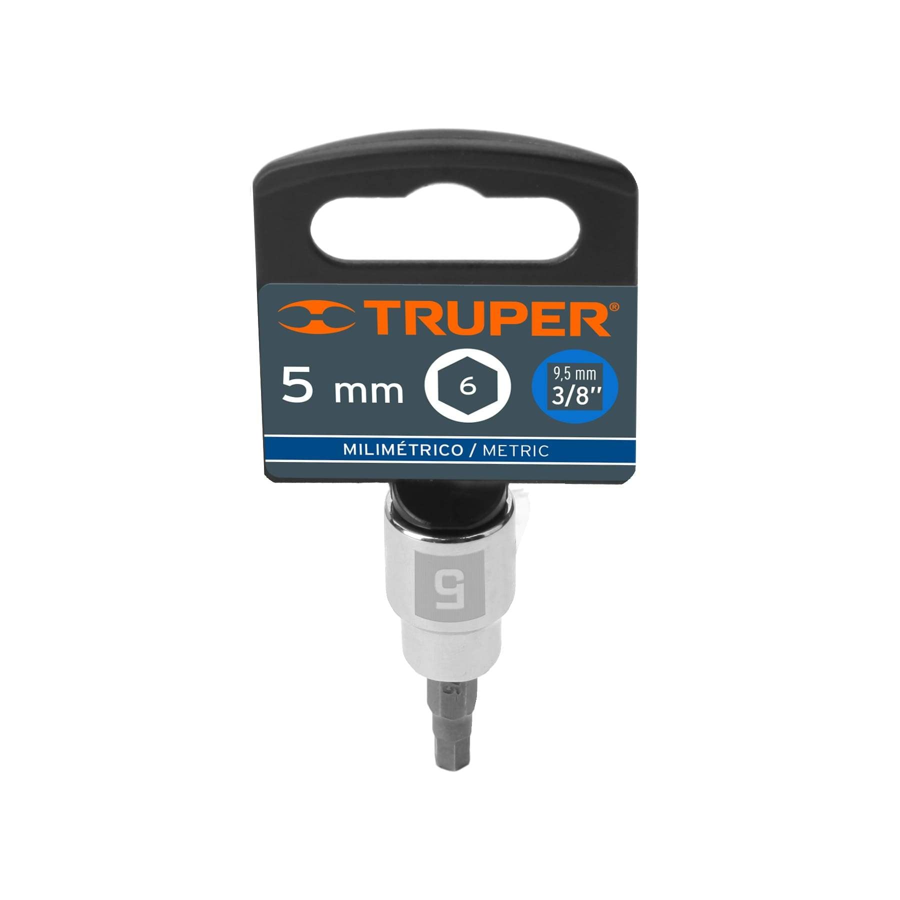 Dados De Punta Hexagonal Milimétricos 3/8", Truper - FERRETERÍA WITZI