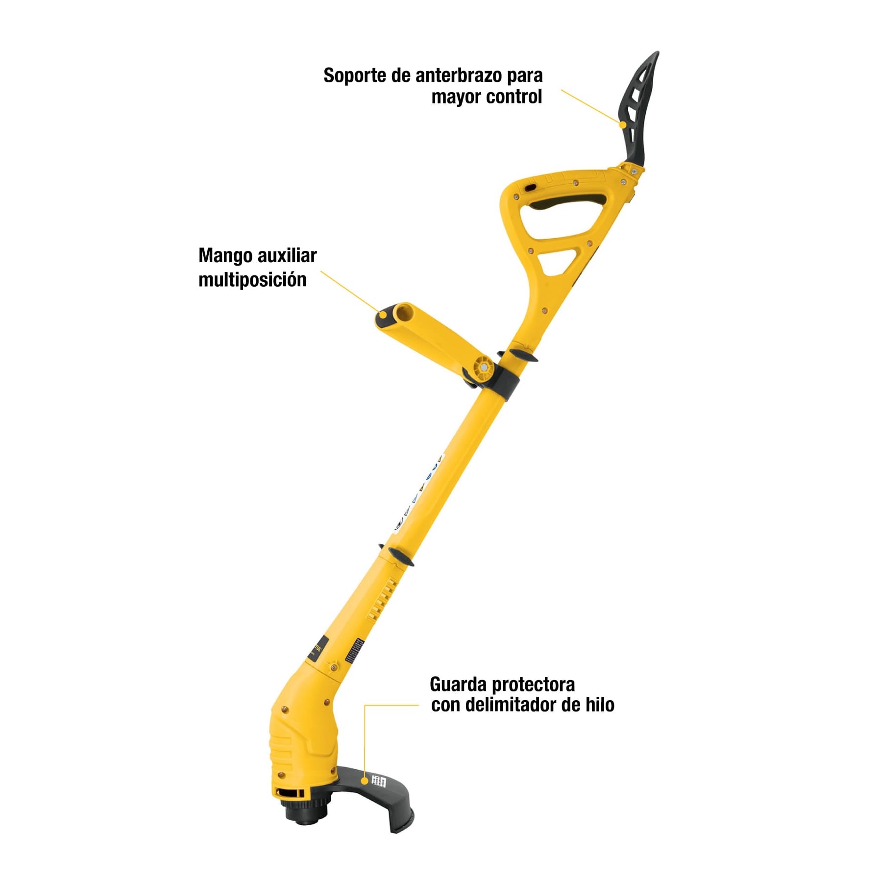 Desbrozadora Eléctrica 300 W mango "D", 9" Corte, Pretul - FERRETERÍA WITZI