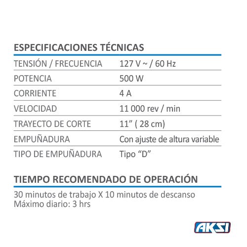DESBROZADORA ELECTRICA 500W PRO AKSI - FERRETERÍA WITZI