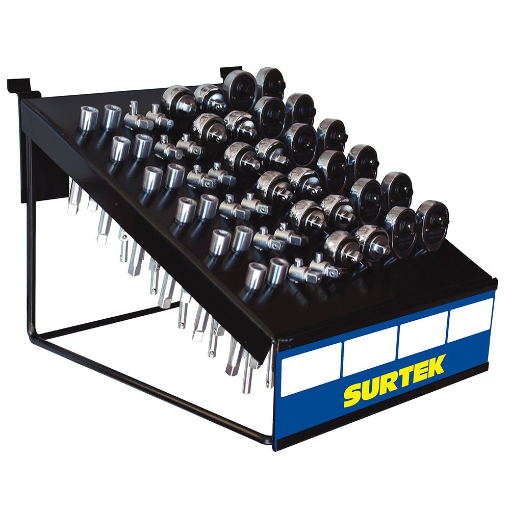 Despachador con 48 dados y accesorios de mano de 1/4" Surtek. - FERRETERÍA WITZI