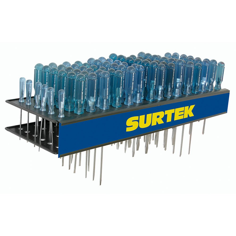 Despachador con 96 destornilladores azules Surtek - FERRETERÍA WITZI