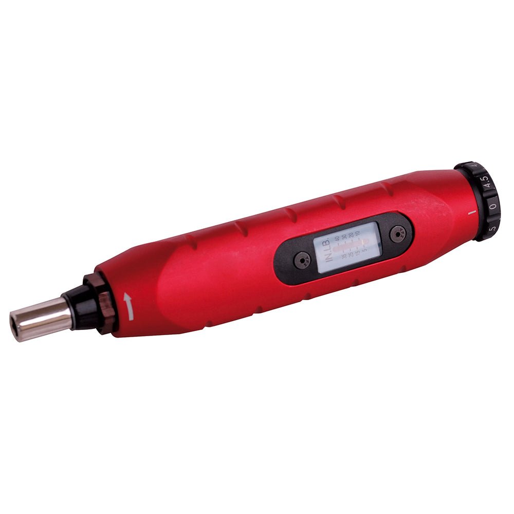 Destornillador de torque microajustable con mango plástico cuadro de 1/4", 3-15 in-lb Urrea - FERRETERÍA WITZI
