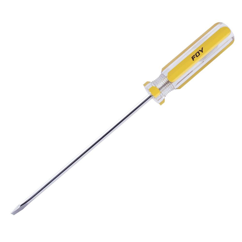 Destornillador Mango PVC Barra Redonda pta plana 1/4x8", Foy - FERRETERÍA WITZI