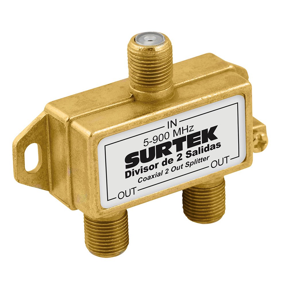 Divisor coaxial , 1 entrada 2 salidas Surtek. - FERRETERÍA WITZI
