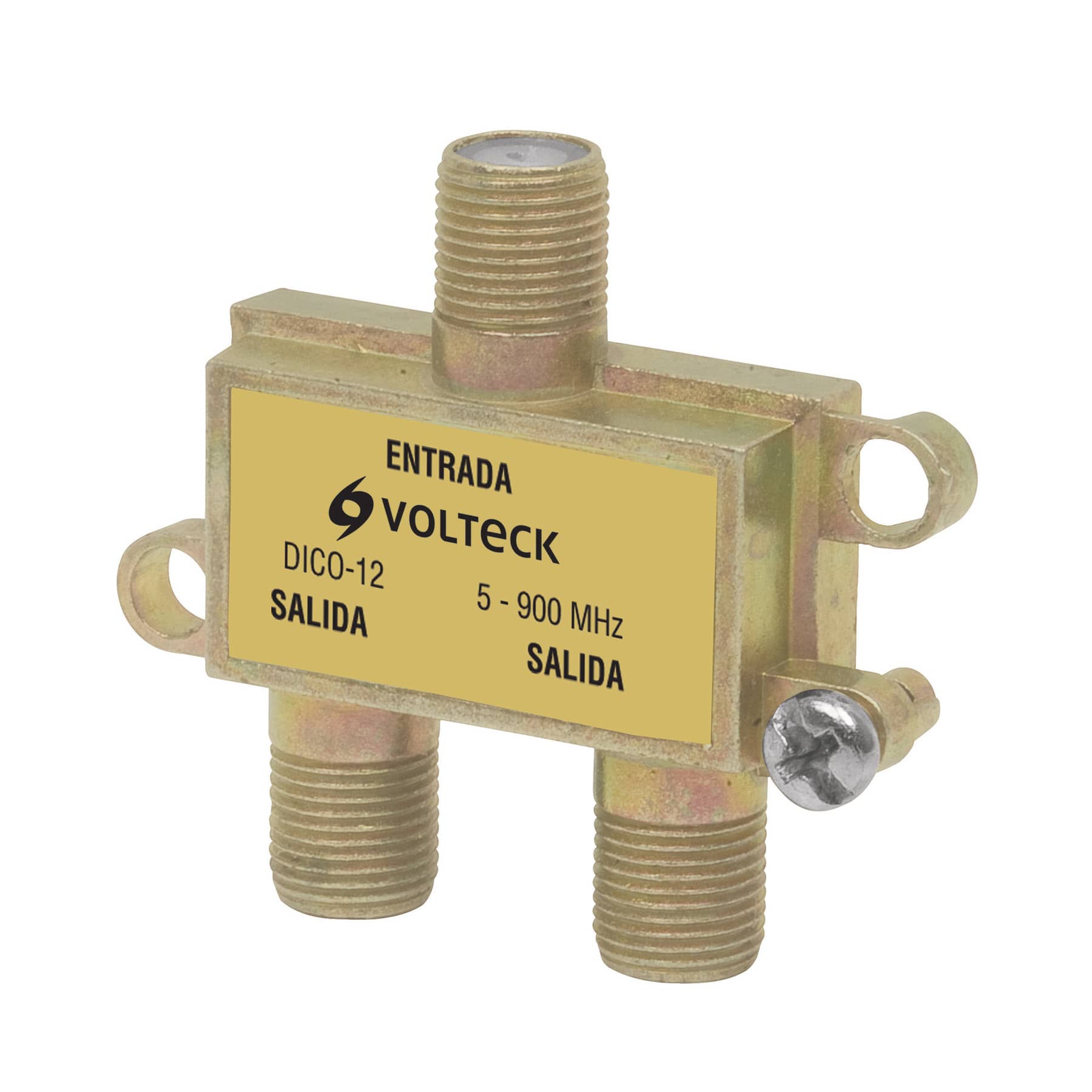 Divisor Coaxial de 1 Entrada Y 2 Salidas, Volteck - FERRETERÍA WITZI