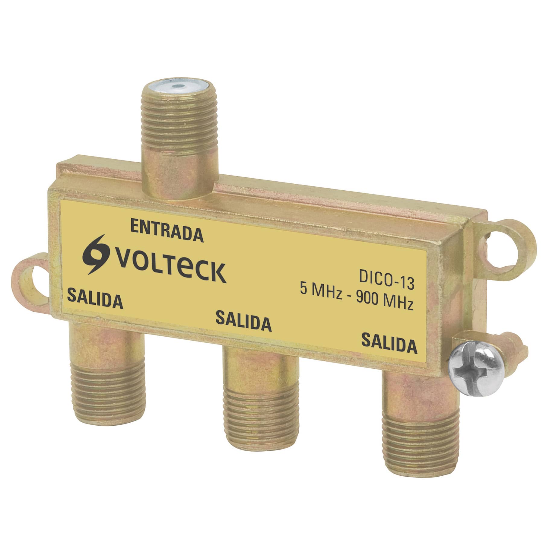 Divisor Coaxial De 1 Entrada y 3 Salidas, Volteck - FERRETERÍA WITZI
