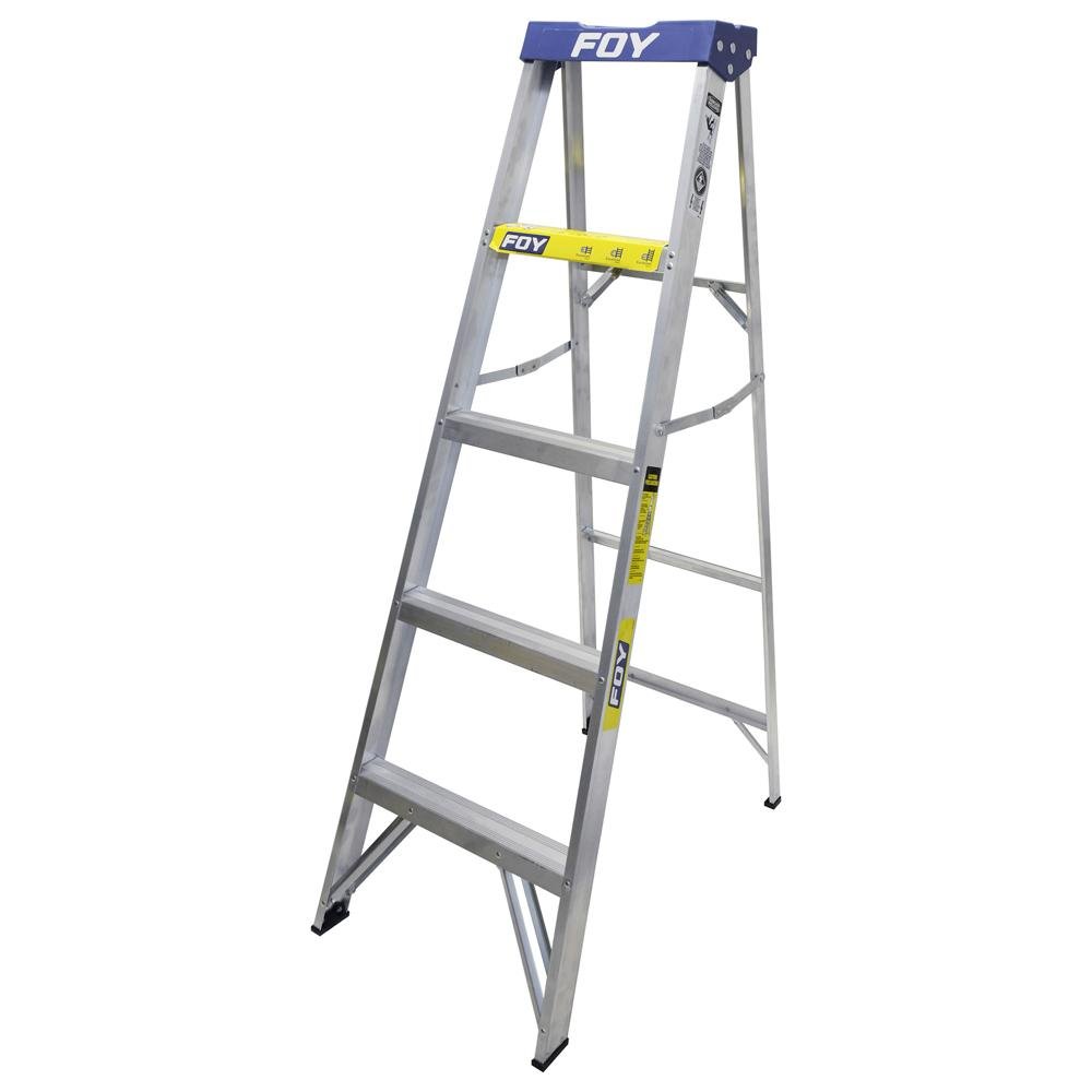Escalera De Aluminio Tipo Tijera 4 Escalones, Foy - FERRETERÍA WITZI