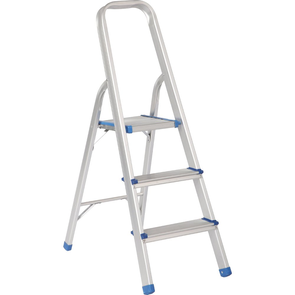 Escalera plegable tipo taburete aluminio 2 escalones Surtek. - FERRETERÍA WITZI