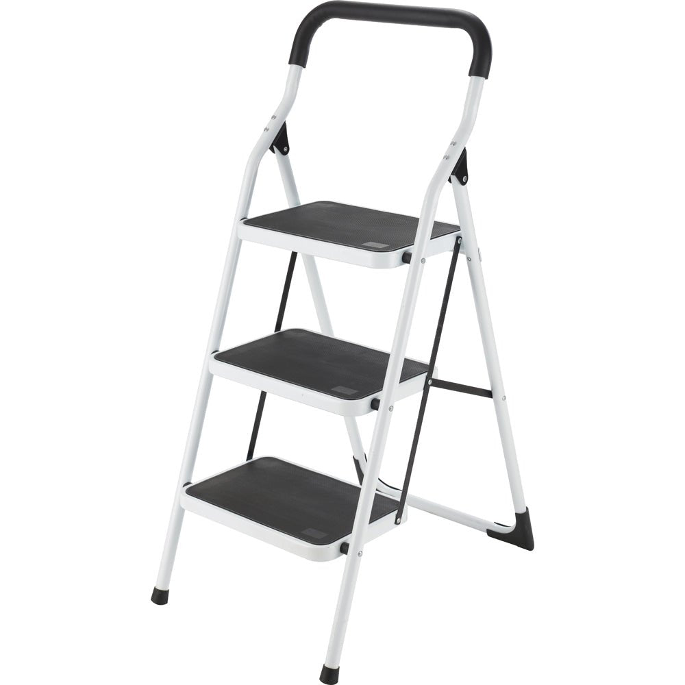 Escalera tubular plegable taburete acero Surtek. - FERRETERÍA WITZI