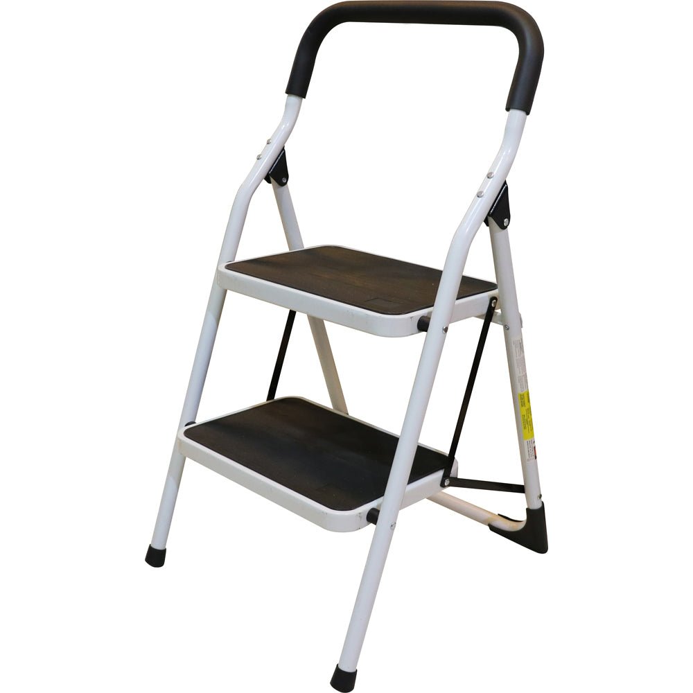 Escalera tubular plegable taburete acero Surtek. - FERRETERÍA WITZI